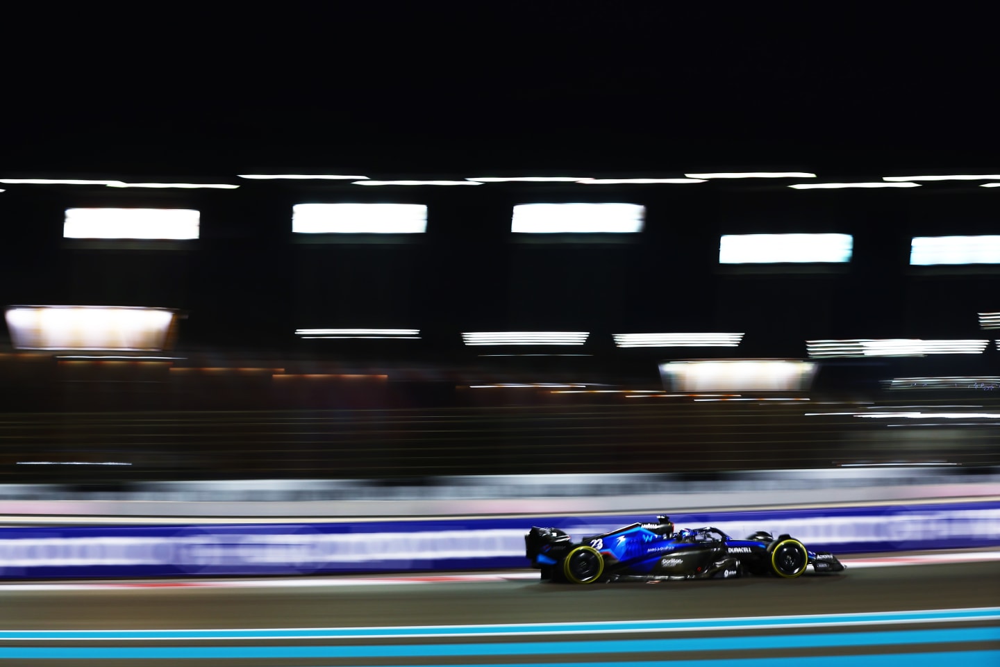 ABU DHABI, UNITED ARAB EMIRATES - NOVEMBER 20: Alexander Albon of Thailand driving the (23)