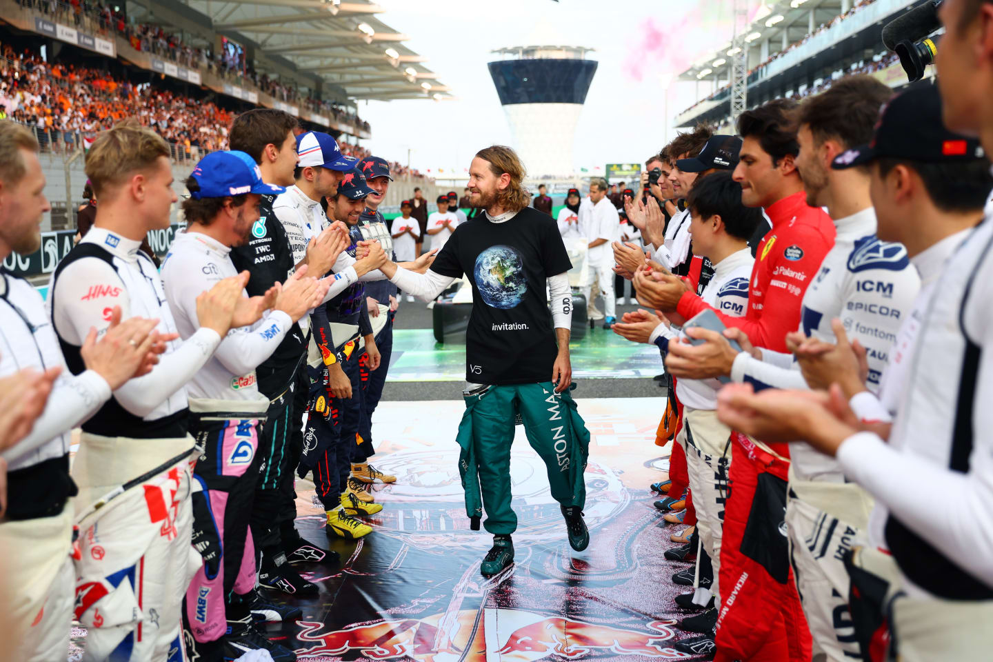 ABU DHABI, UNITED ARAB EMIRATES - NOVEMBER 20: Sebastian Vettel of Germany and Aston Martin F1 Team