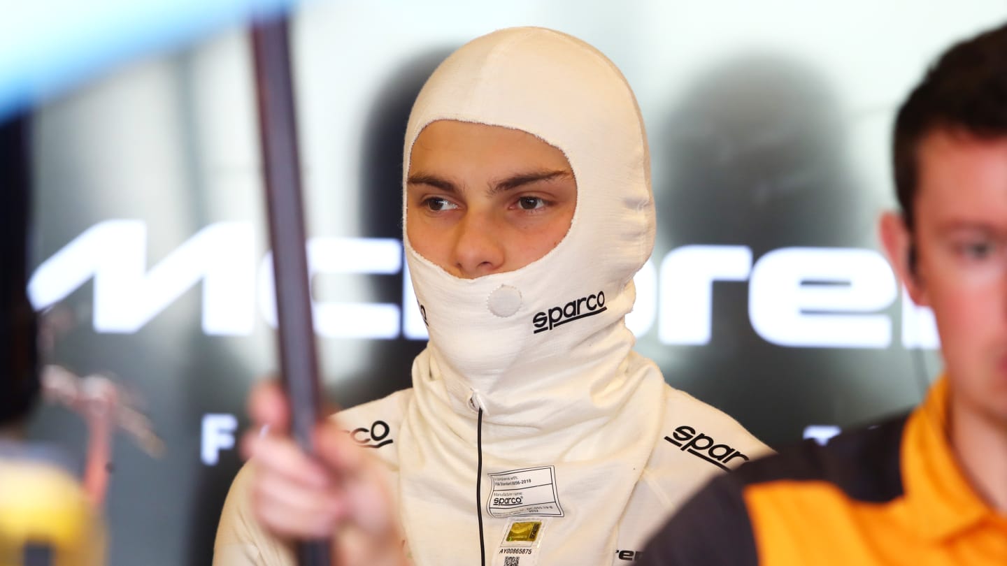 ABU DHABI, UNITED ARAB EMIRATES - NOVEMBER 22: Oscar Piastri of Australia and McLaren looks on in