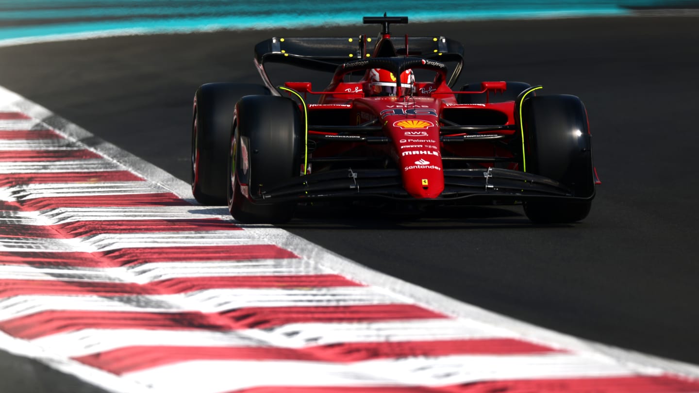 ABU DHABI, UNITED ARAB EMIRATES - NOVEMBER 22: Charles Leclerc of Monaco driving the (16) Ferrari