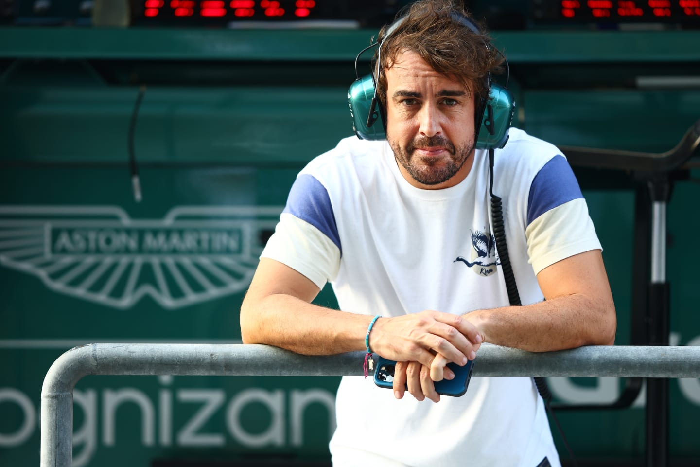 ABU DHABI, UNITED ARAB EMIRATES - NOVEMBER 22: Fernando Alonso of Spain and Aston Martin F1 Team