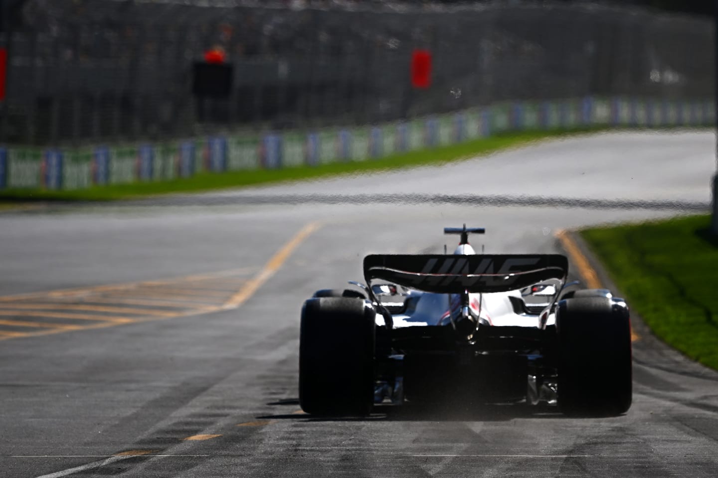 MELBOURNE, AUSTRALIA - APRIL 08: Kevin Magnussen of Denmark driving the (20) Haas F1 VF-22 Ferrari on track during practice ahead of the F1 Grand Prix of Australia at Melbourne Grand Prix Circuit on April 08, 2022 in Melbourne, Australia. (Photo by Clive Mason/Getty Images)