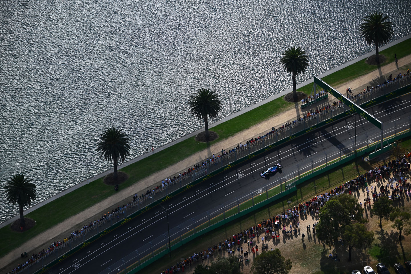 MELBOURNE, AUSTRALIA - APRIL 10: Fernando Alonso of Spain driving the (14) Alpine F1 A522 Renault