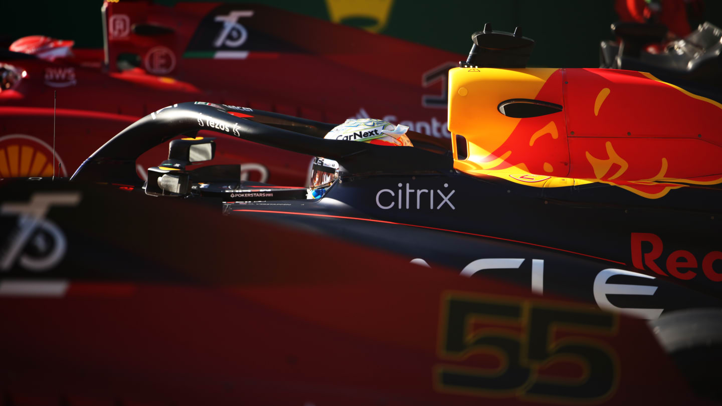 SPIELBERG, AUSTRIA - JULY 08: Pole position qualifier Max Verstappen of the Netherlands driving the