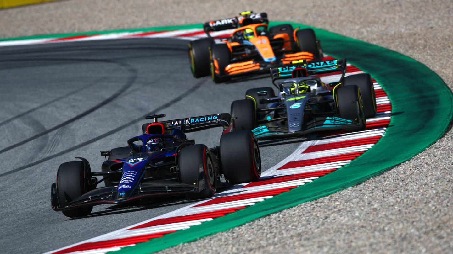 SPIELBERG, AUSTRIA - JULY 09: Alexander Albon of Thailand driving the (23) Williams FW44 Mercedes