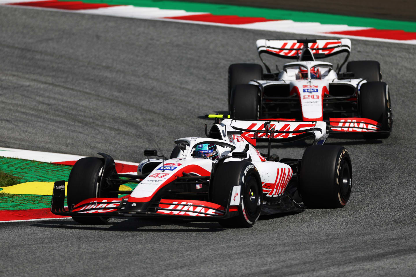 SPIELBERG, AUSTRIA - JULY 10: Mick Schumacher of Germany driving the (47) Haas F1 VF-22 Ferrari