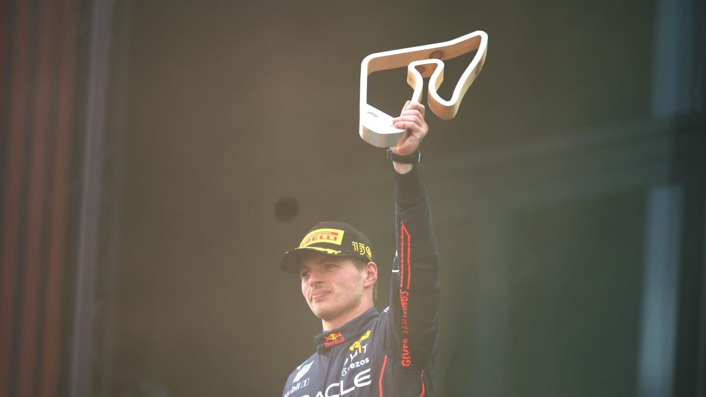 SPIELBERG, AUSTRIA - JULY 10: Second placed Max Verstappen of the Netherlands and Oracle Red Bull