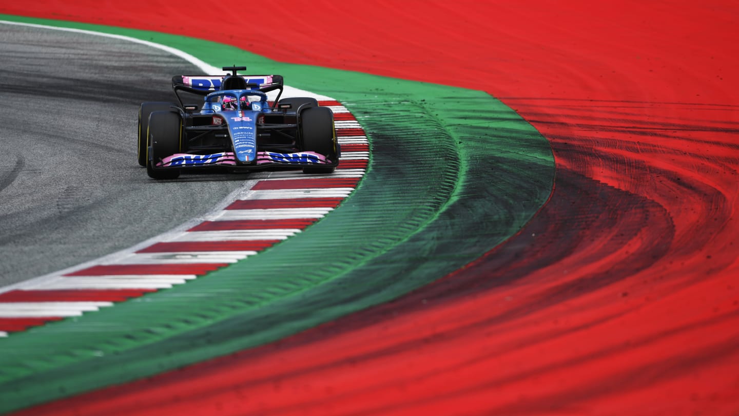 SPIELBERG, AUSTRIA - JULY 10: Fernando Alonso of Spain driving the (14) Alpine F1 A522 Renault on track during the F1 Grand Prix of Austria at Red Bull Ring on July 10, 2022 in Spielberg, Austria. (Photo by Rudy Carezzevoli - Formula 1/Formula 1 via Getty Images)