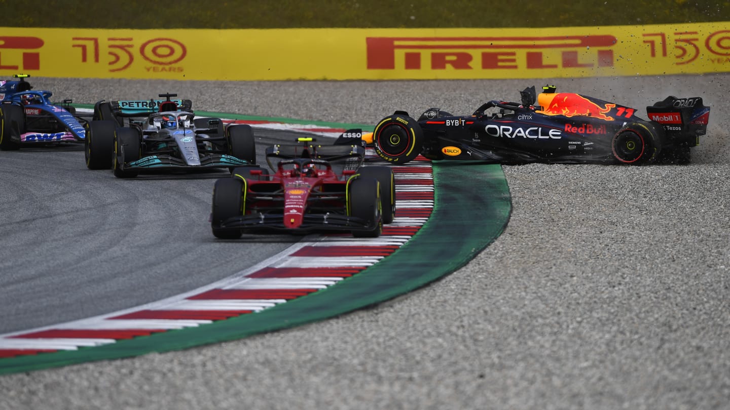 SPIELBERG, AUSTRIA - JULY 10: Sergio Perez of Mexico driving the (11) Oracle Red Bull Racing RB18