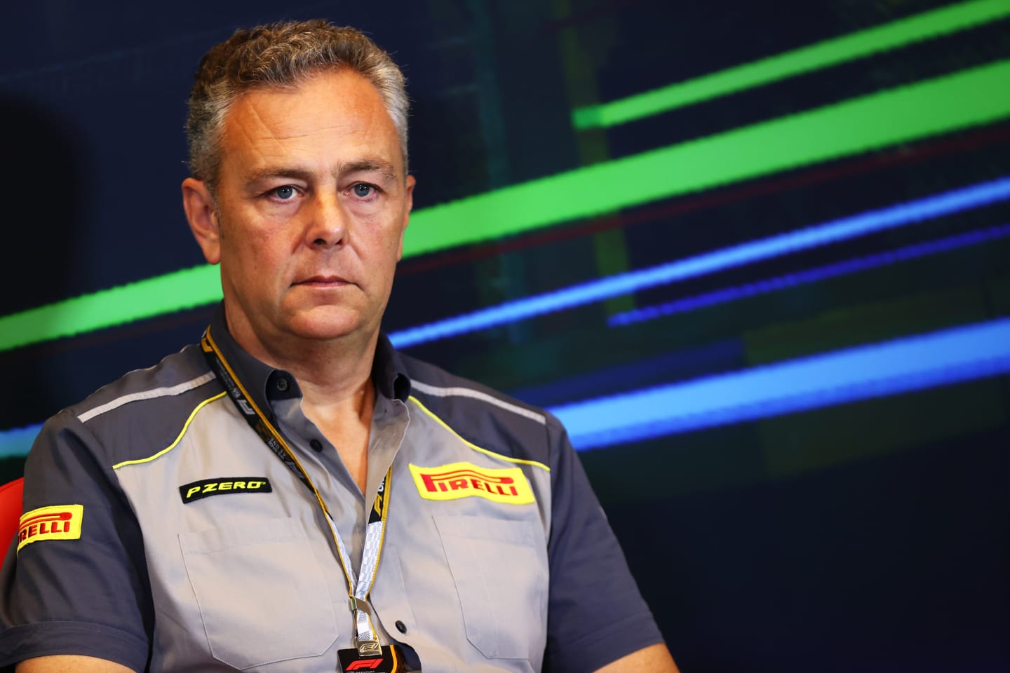 BAKU, AZERBAIJAN - JUNE 11: Director of Pirelli F1 Mario Isola looks on in the Team Principals