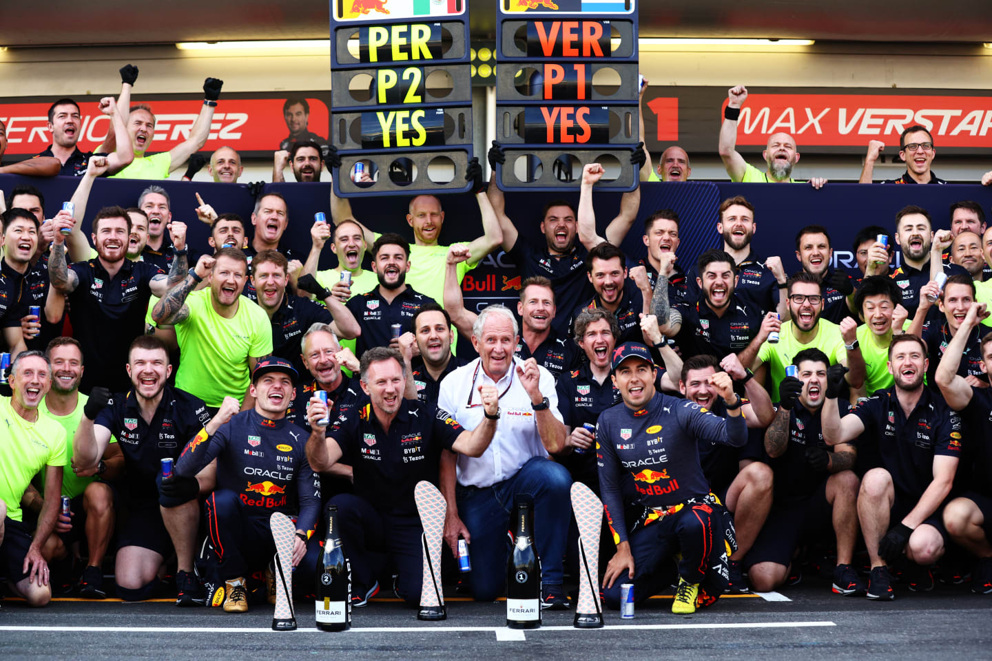 BAKU, AZERBAIJAN - JUNE 12: Race winner Max Verstappen of the Netherlands and Oracle Red Bull