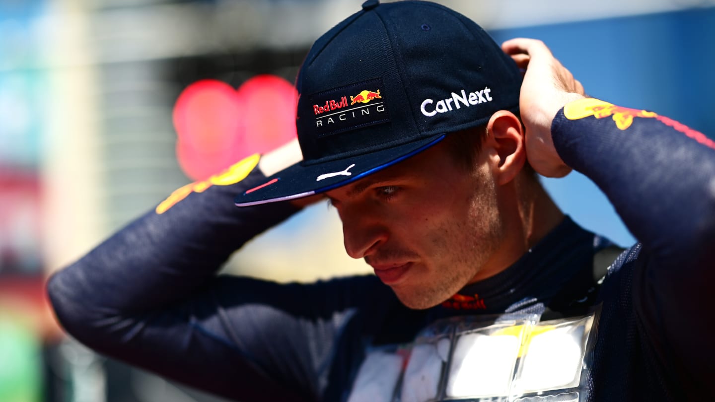 BAKU, AZERBAIJAN - JUNE 12: Max Verstappen of the Netherlands and Oracle Red Bull Racing prepares