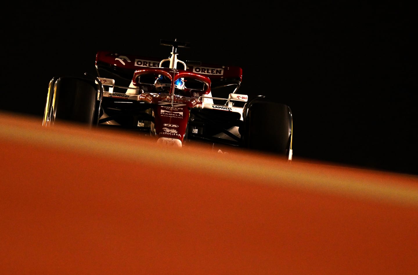 BAHRAIN, BAHRAIN - MARCH 20: Valtteri Bottas of Finland driving the (77) Alfa Romeo F1 C42 Ferrari