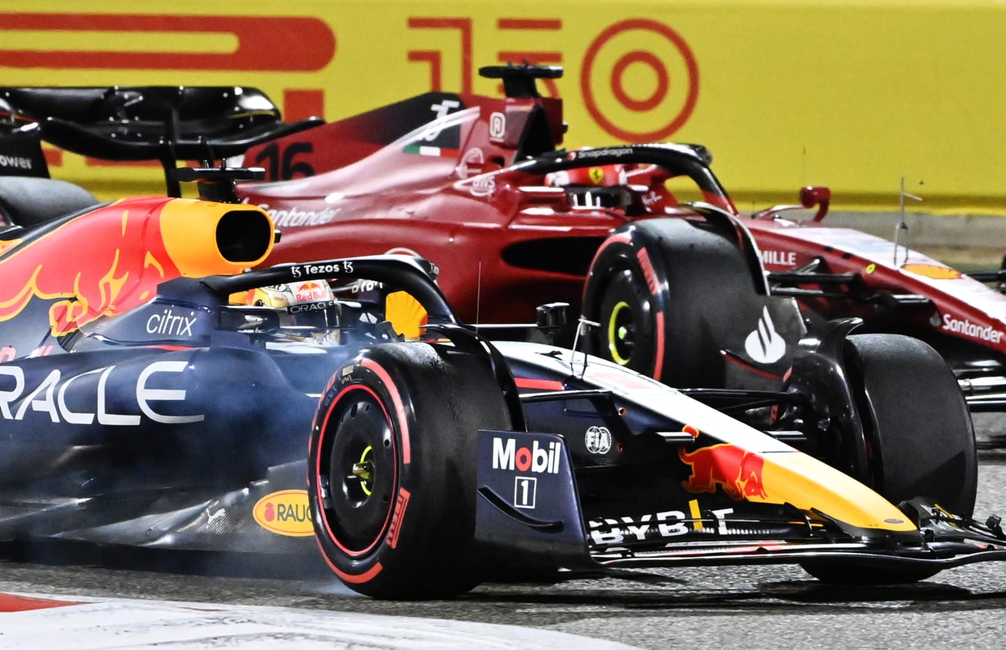 BAHRAIN, BAHRAIN - MARCH 20: Max Verstappen of the Netherlands driving the (1) Oracle Red Bull