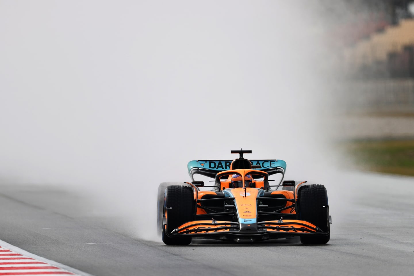 BARCELONA, SPAIN - FEBRUARY 25: Daniel Ricciardo of Australia driving the (3) McLaren MCL36