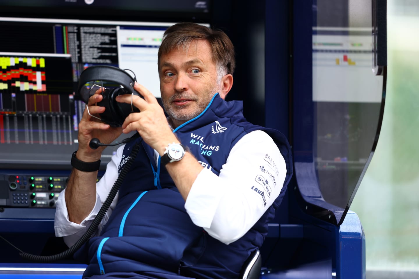 SPA, BELGIUM - AUGUST 26: Jost Capito, CEO of Williams F1 looks on from the pitwall during practice