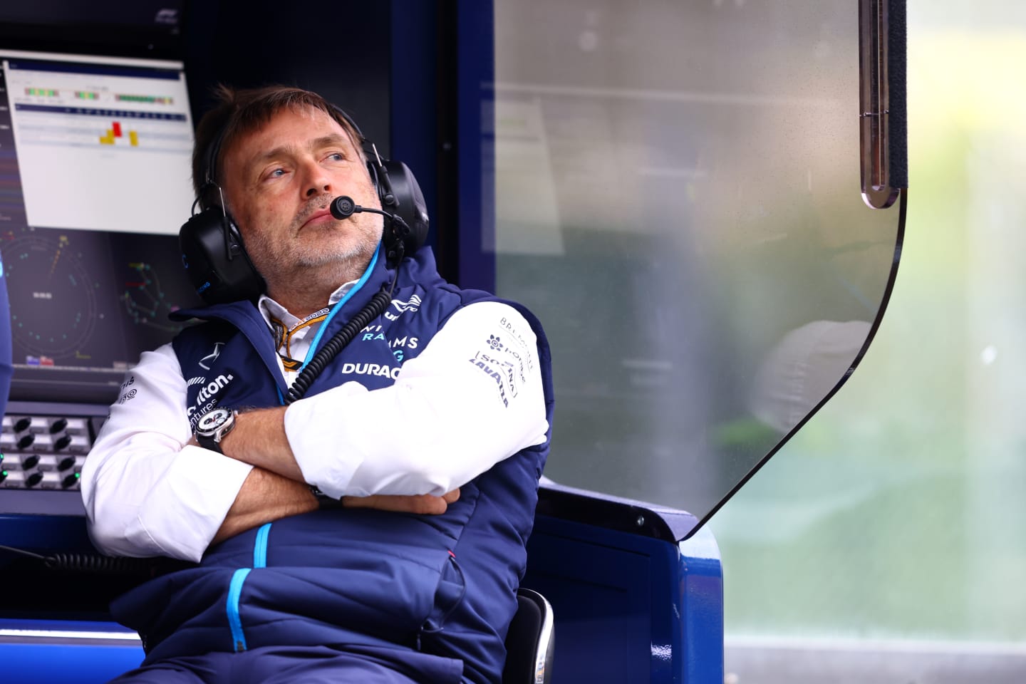 SPA, BELGIUM - AUGUST 26: Jost Capito, CEO of Williams F1 looks on from the pitwall during practice