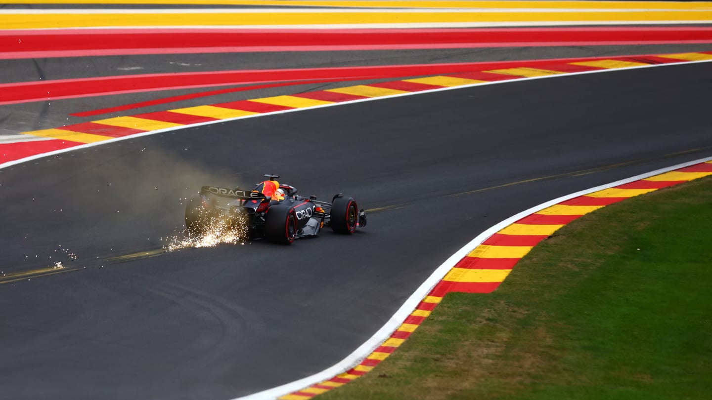 SPA, BELGIUM - AUGUST 27: Max Verstappen of the Netherlands driving the (1) Oracle Red Bull Racing