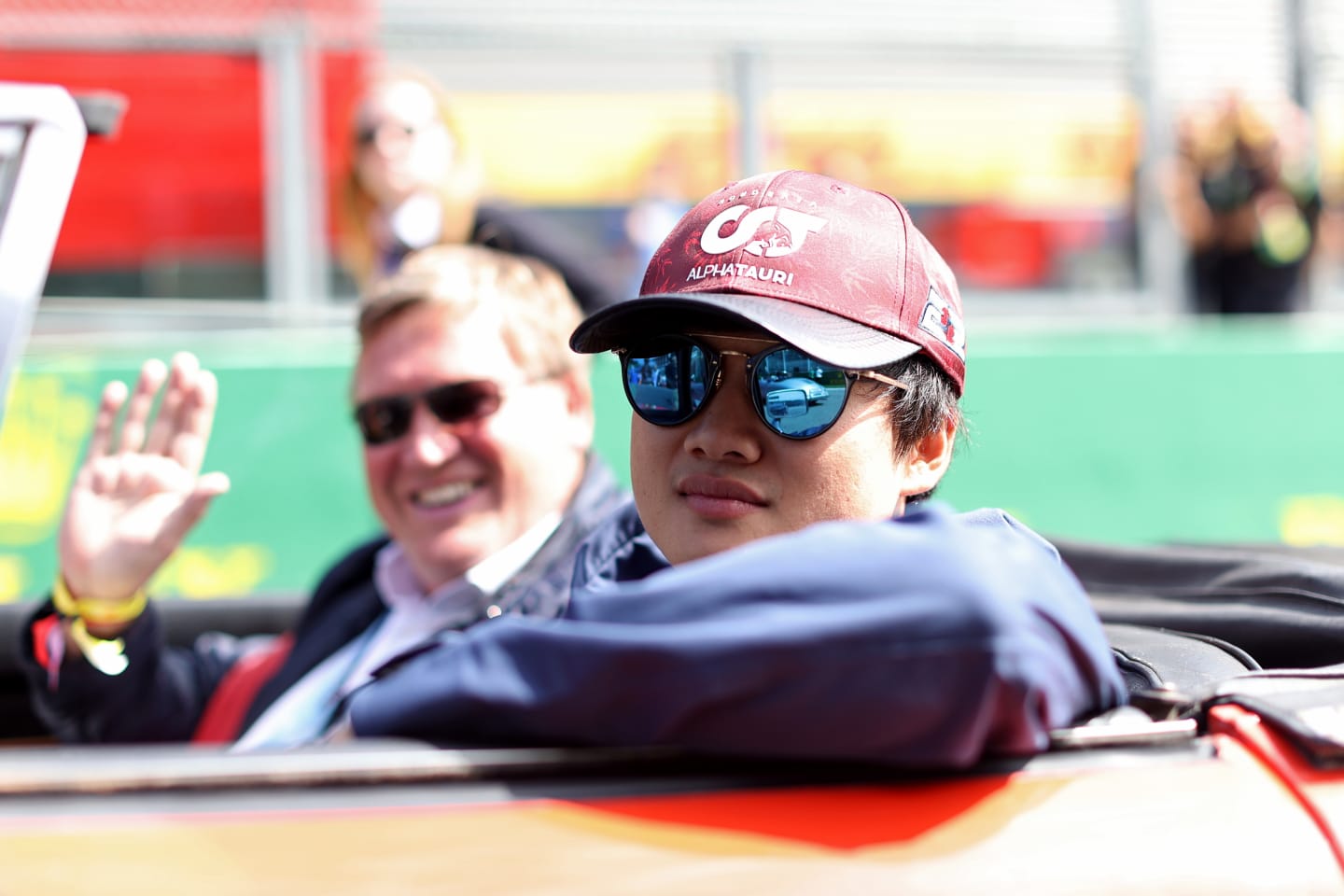 SPA, BELGIUM - AUGUST 28: Yuki Tsunoda of Japan and Scuderia AlphaTauri looks on from the drivers parade prior to the F1 Grand Prix of Belgium at Circuit de Spa-Francorchamps on August 28, 2022 in Spa, Belgium. (Photo by Peter Fox/Getty Images)