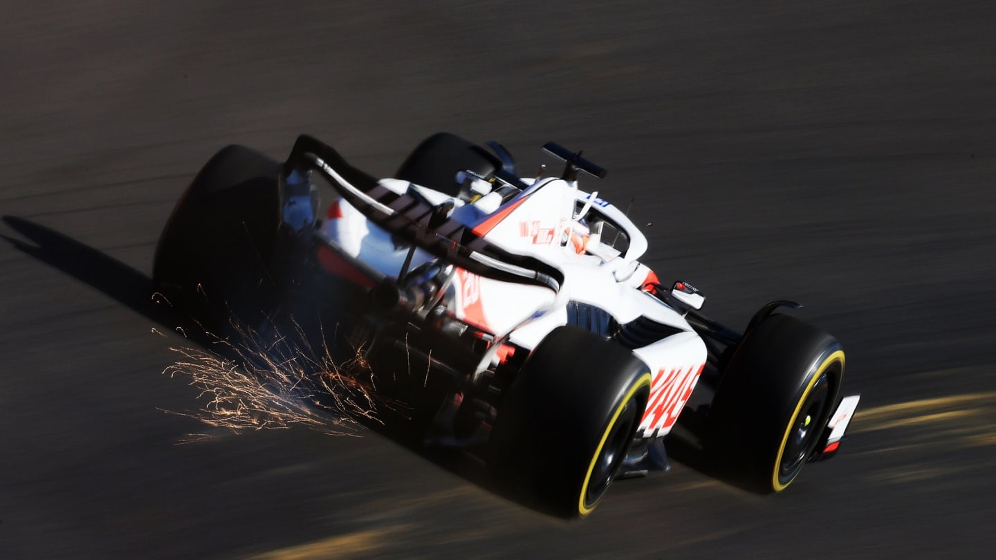 SPA, BELGIUM - AUGUST 28: Kevin Magnussen of Denmark driving the (20) Haas F1 VF-22 Ferrari on track during the F1 Grand Prix of Belgium at Circuit de Spa-Francorchamps on August 28, 2022 in Spa, Belgium. (Photo by Alex Pantling - Formula 1/Formula 1 via Getty Images)