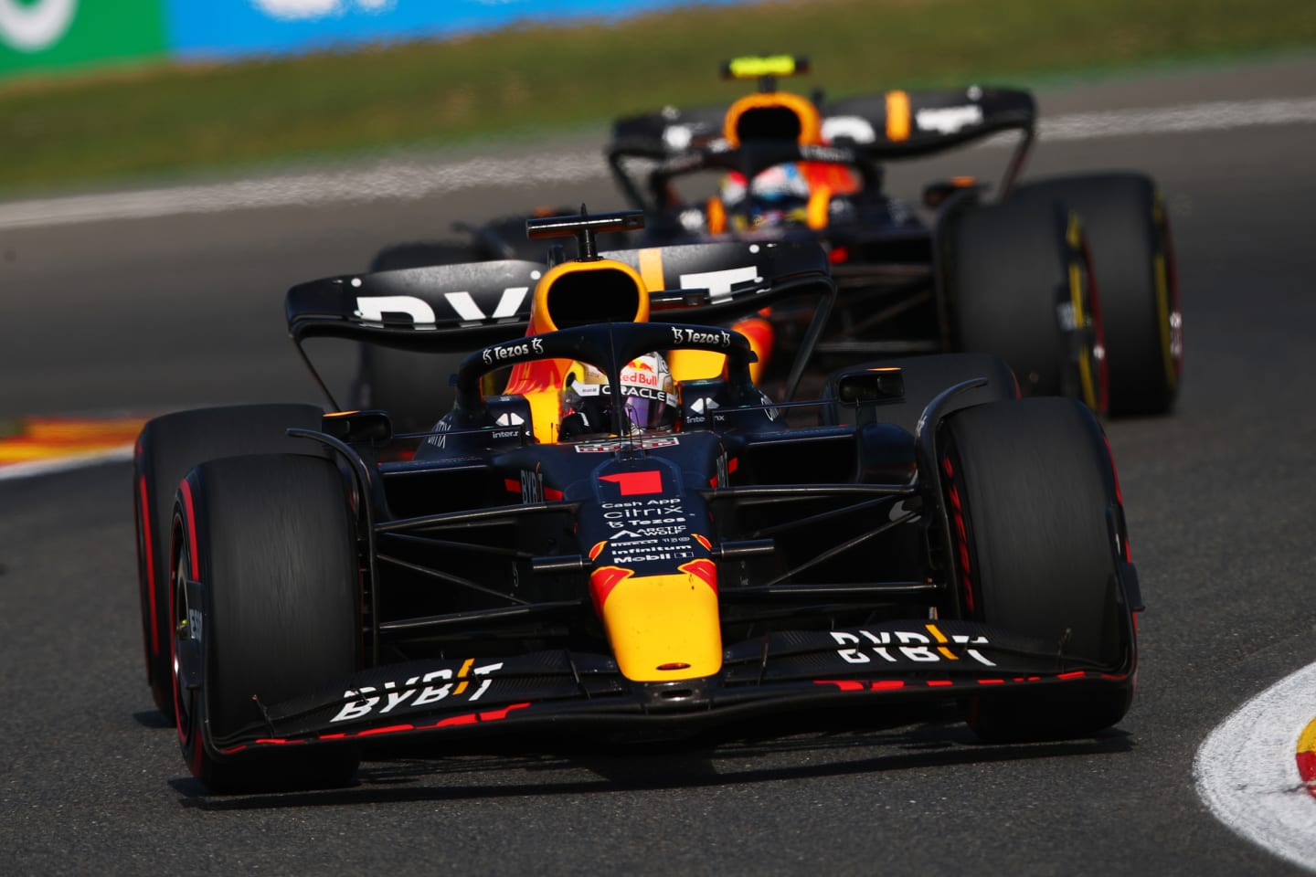 SPA, BELGIUM - AUGUST 28: Max Verstappen of the Netherlands driving the (1) Oracle Red Bull Racing