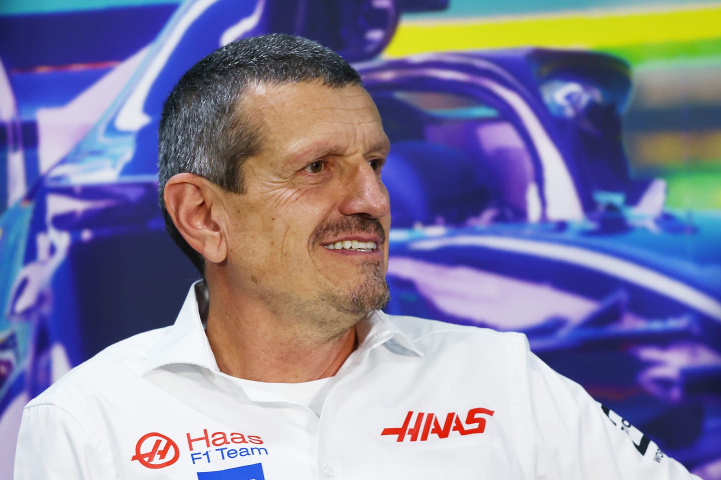 SAO PAULO, BRAZIL - NOVEMBER 12: Haas F1 Team Principal Guenther Steiner attends a press conference prior to practice ahead of the F1 Grand Prix of Brazil at Autodromo Jose Carlos Pace on November 12, 2022 in Sao Paulo, Brazil. (Photo by Bryn Lennon/Getty Images)