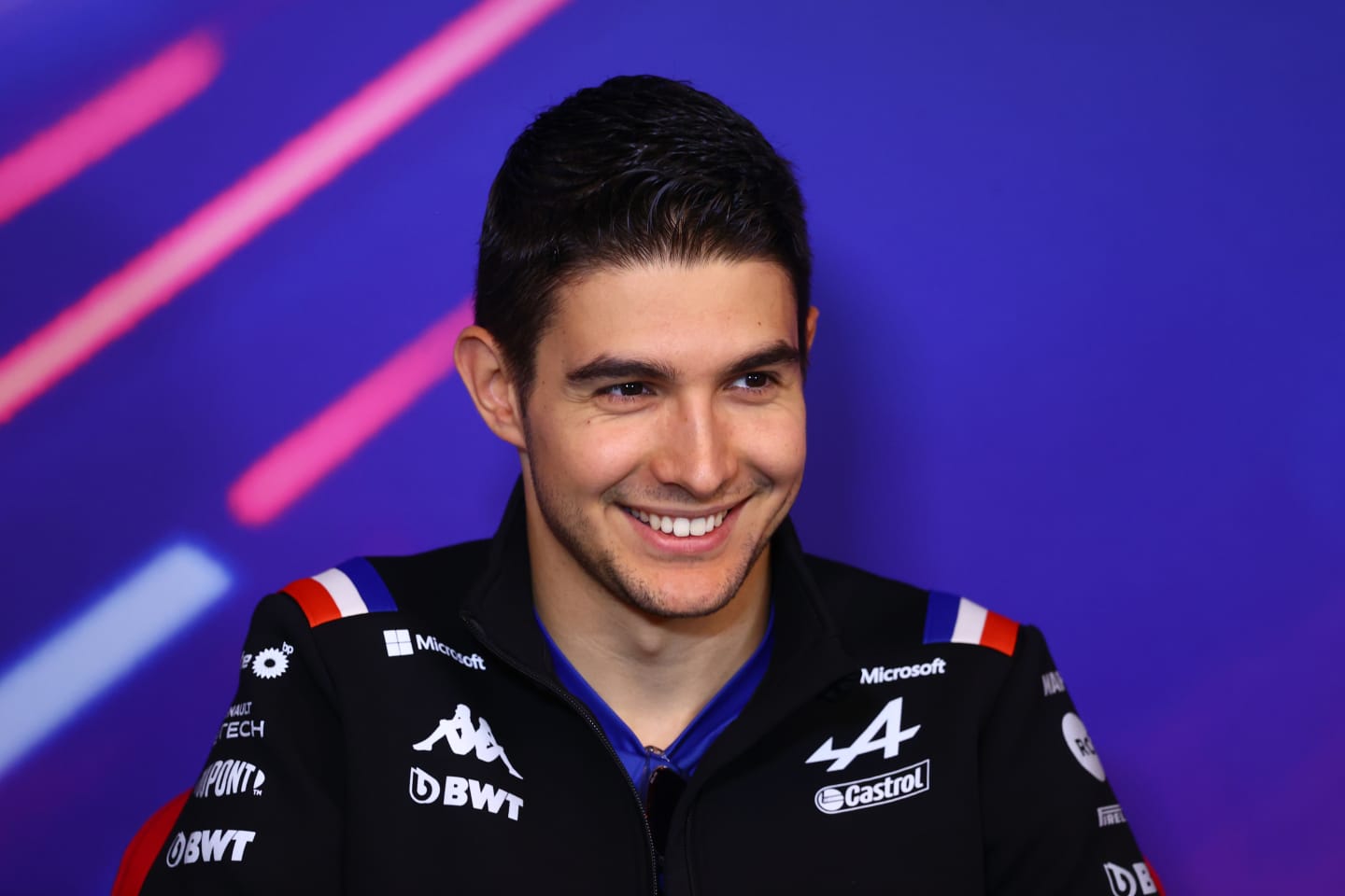 MONTREAL, QUEBEC - JUNE 17: Esteban Ocon of France and Alpine F1 looks on in the Drivers Press Conference prior to practice ahead of the F1 Grand Prix of Canada at Circuit Gilles Villeneuve on June 17, 2022 in Montreal, Quebec. (Photo by Dan Istitene/Getty Images)