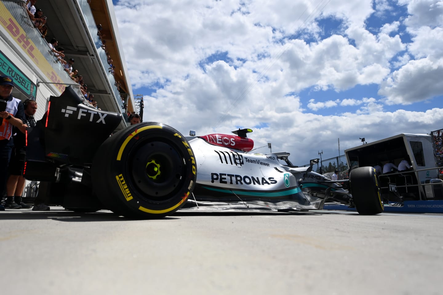 MONTREAL, QUEBEC - JUNE 17: Lewis Hamilton of Great Britain driving the (44) Mercedes AMG Petronas