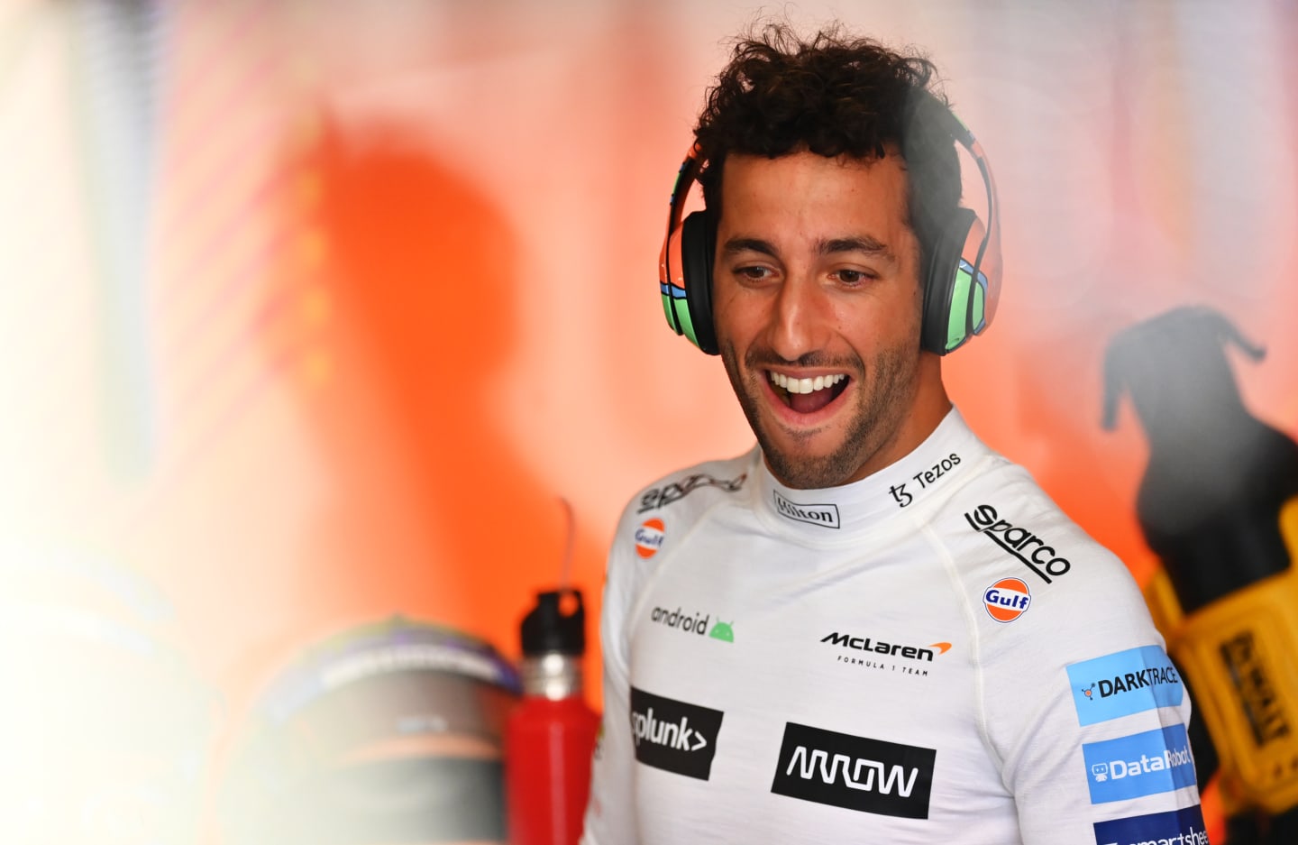 MONTREAL, QUEBEC - JUNE 17: Daniel Ricciardo of Australia and McLaren looks on in the garage during practice ahead of the F1 Grand Prix of Canada at Circuit Gilles Villeneuve on June 17, 2022 in Montreal, Quebec. (Photo by Dan Mullan/Getty Images)