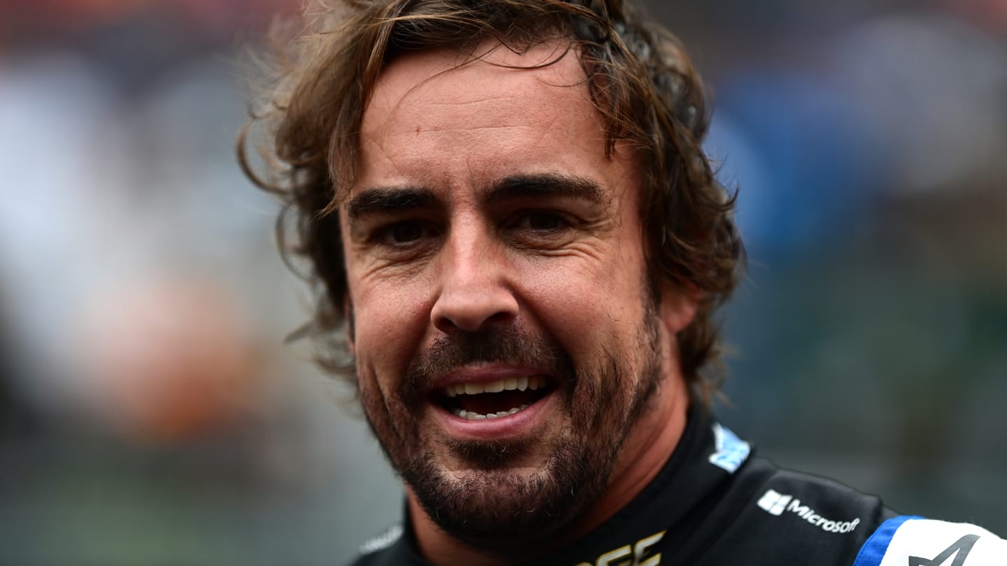 MONTREAL, QUEBEC - JUNE 18: Second placed qualifier Fernando Alonso of Spain and Alpine F1 talks to