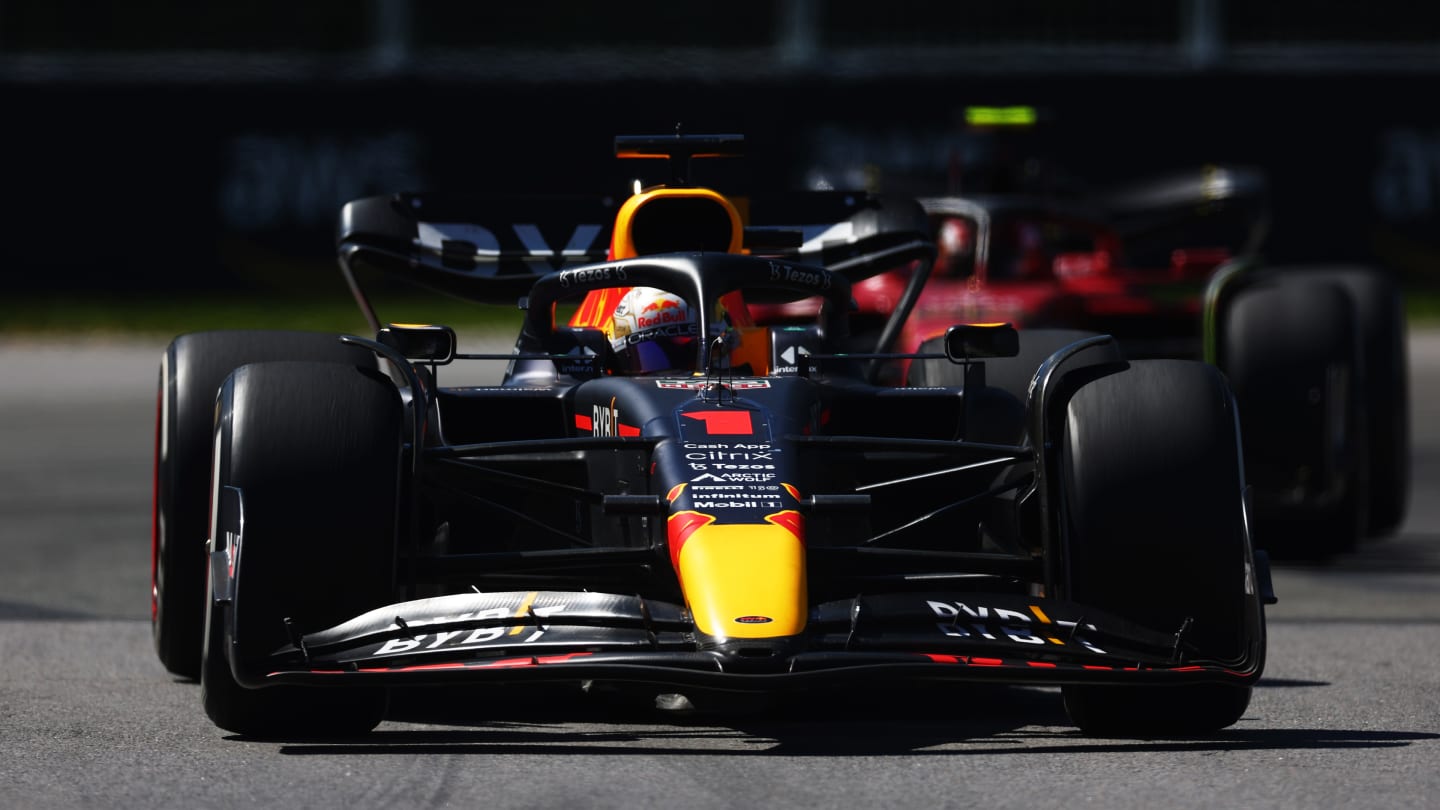 MONTREAL, QUEBEC - JUNE 19: Max Verstappen of the Netherlands driving the (1) Oracle Red Bull