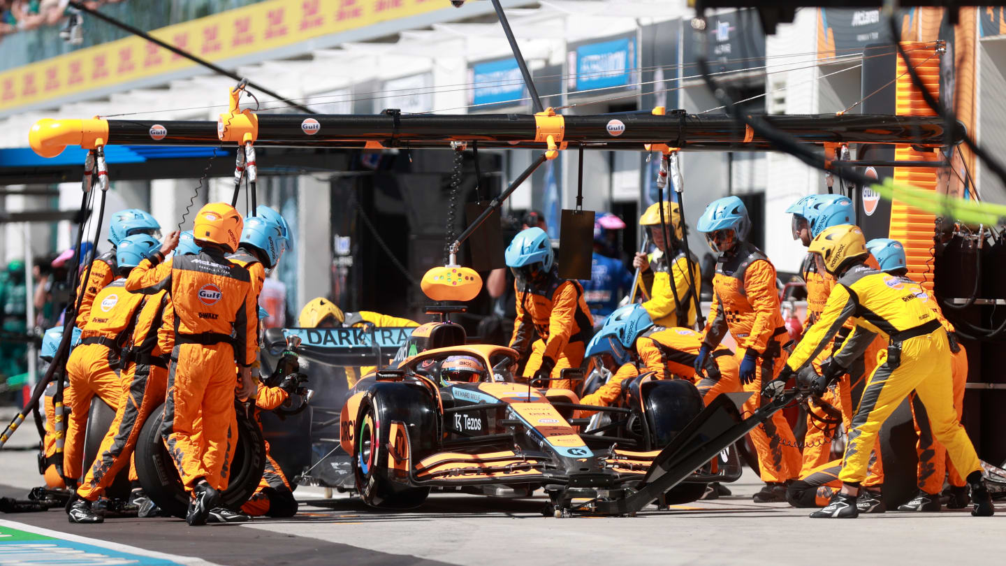 MONTREAL, QUEBEC - JUNE 19: Daniel Ricciardo of Australia driving the (3) McLaren MCL36 Mercedes