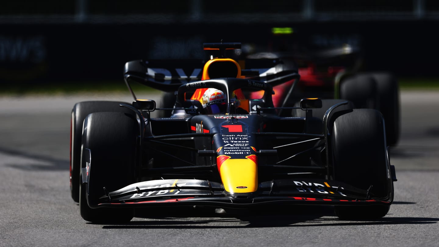 MONTREAL, QUEBEC - JUNE 19: Max Verstappen of the Netherlands driving the (1) Oracle Red Bull