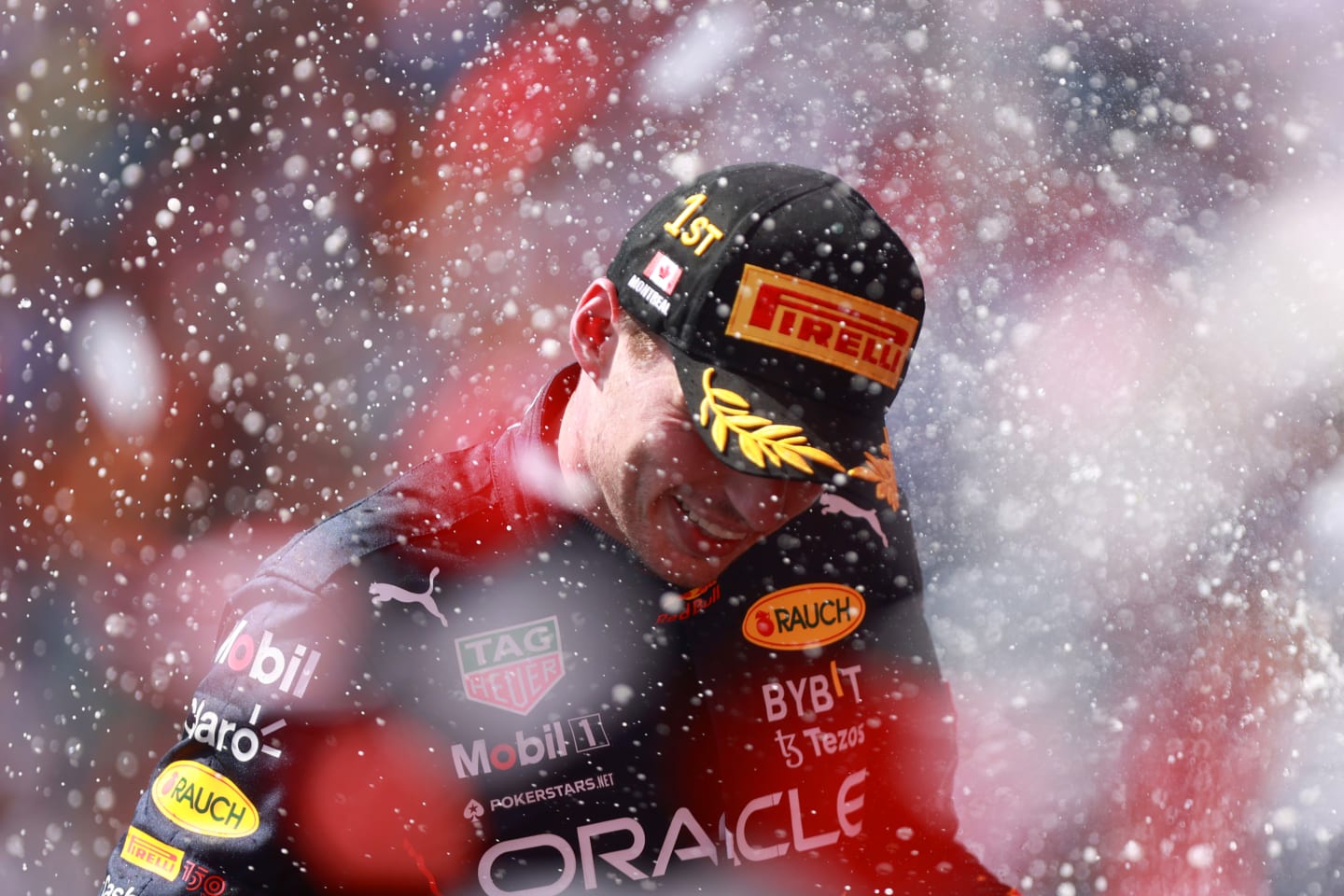 MONTREAL, QUEBEC - JUNE 19:  Race winner Max Verstappen of the Netherlands and Oracle Red Bull