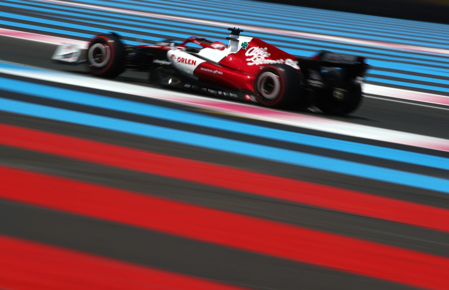 LE CASTELLET, FRANCE - JULY 22: Robert Kubica of Poland driving the (88) Alfa Romeo F1 C42 Ferrari on track during practice ahead of the F1 Grand Prix of France at Circuit Paul Ricard on July 22, 2022 in Le Castellet, France. (Photo by Joe Portlock - Formula 1/Formula 1 via Getty Images)