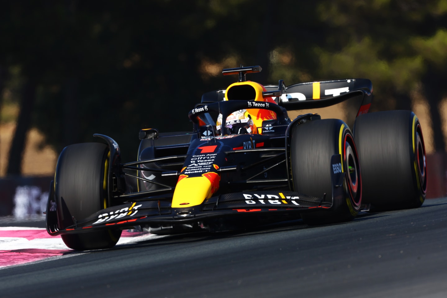 LE CASTELLET, FRANCE - JULY 22: Max Verstappen of the Netherlands driving the (1) Oracle Red Bull