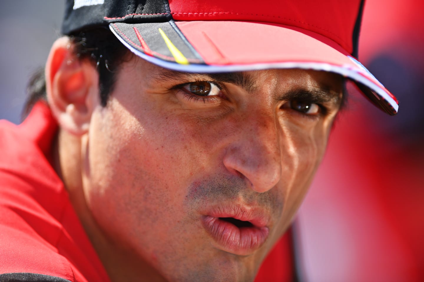 LE CASTELLET, FRANCE - JULY 24: Carlos Sainz of Spain and Ferrari looks on from the drivers parade