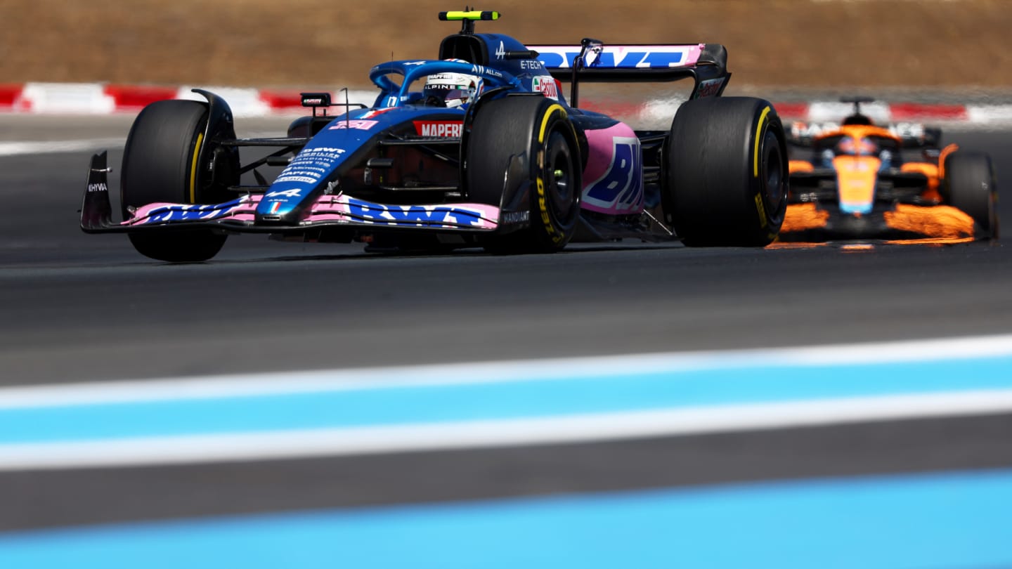 LE CASTELLET, FRANCE - JULY 24: Esteban Ocon of France driving the (31) Alpine F1 A522 Renault