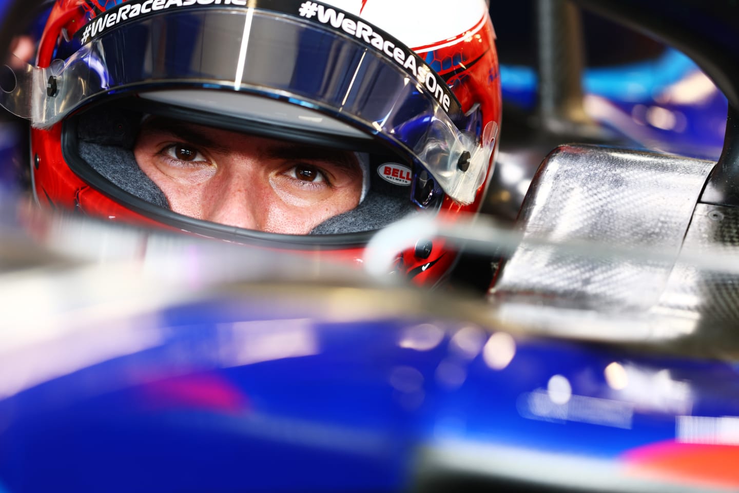 BUDAPEST, HUNGARY - JULY 29: Nicholas Latifi of Canada and Williams prepares to drive in the garage during practice ahead of the F1 Grand Prix of Hungary at Hungaroring on July 29, 2022 in Budapest, Hungary. (Photo by Mark Thompson/Getty Images)