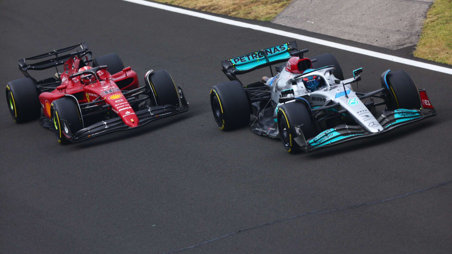 BUDAPEST, HUNGARY - JULY 31: George Russell of Great Britain driving the (63) Mercedes AMG Petronas