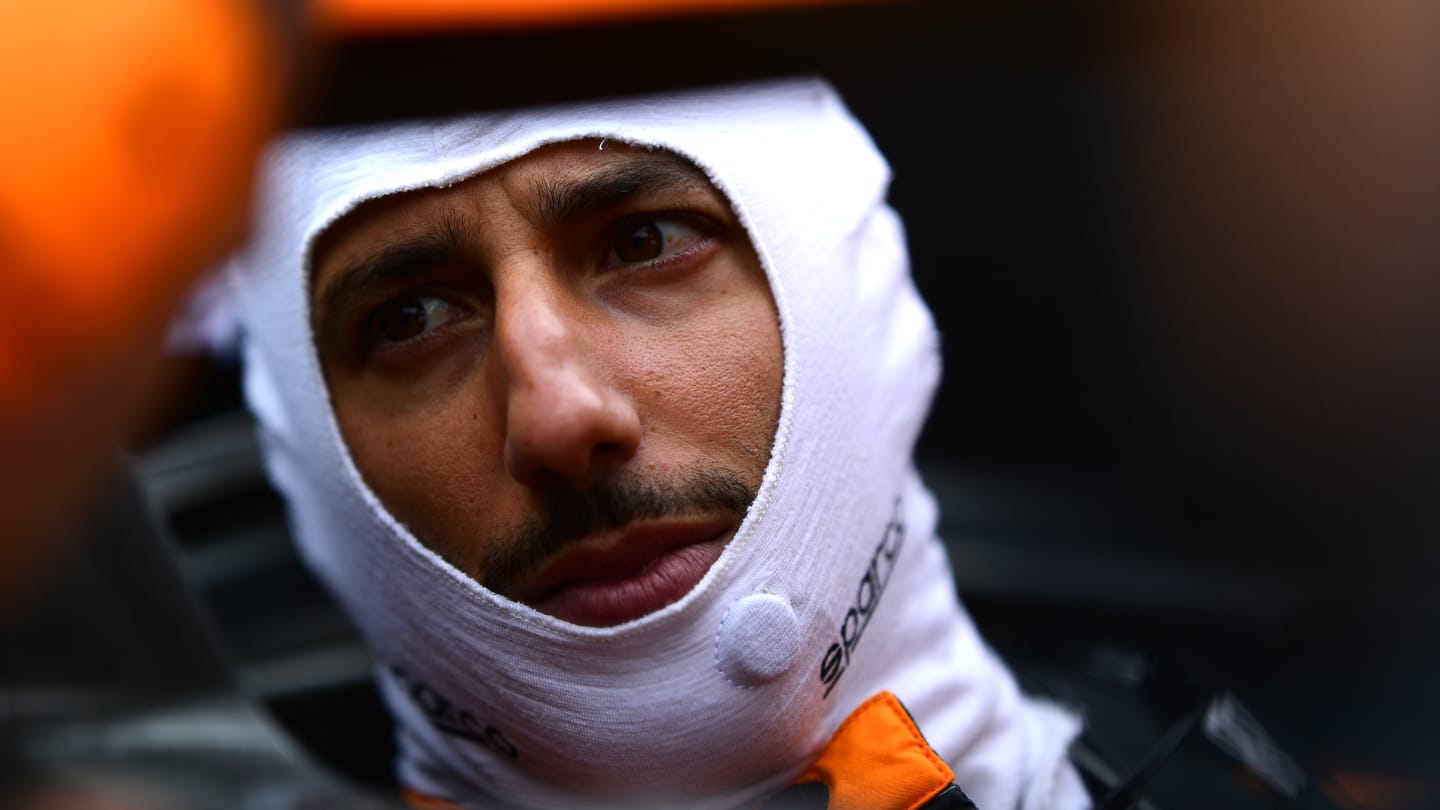 BUDAPEST, HUNGARY - JULY 31: Daniel Ricciardo of Australia and McLaren prepares to drive on the