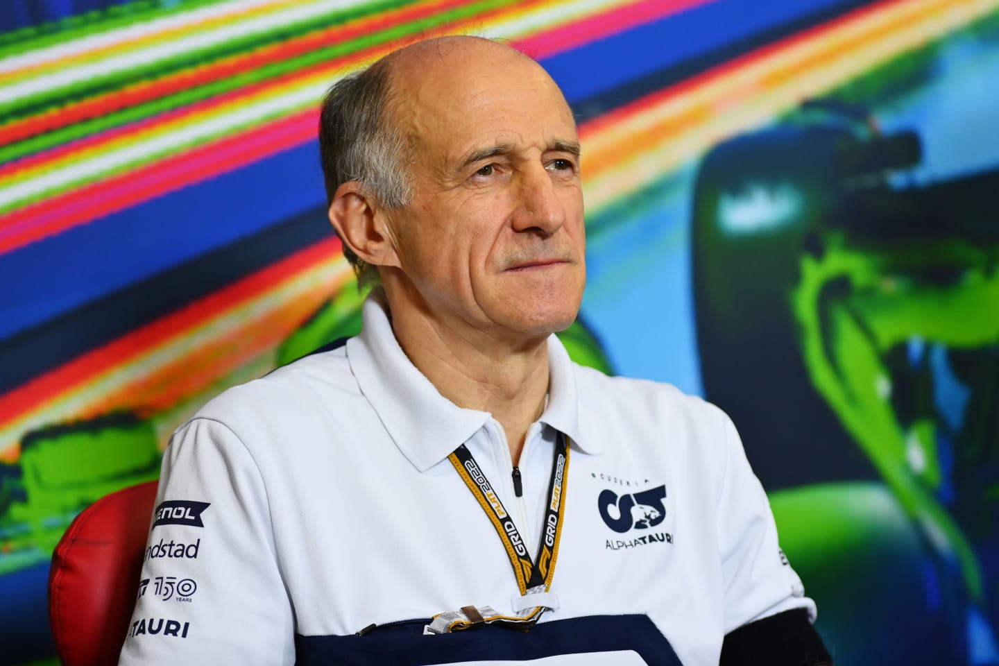 MONZA, ITALY - SEPTEMBER 10: Scuderia AlphaTauri Team Principal Franz Tost attends the Team Principals Press Conference prior to final practice ahead of the F1 Grand Prix of Italy at Autodromo Nazionale Monza on September 10, 2022 in Monza, Italy. (Photo by Dan Mullan/Getty Images)