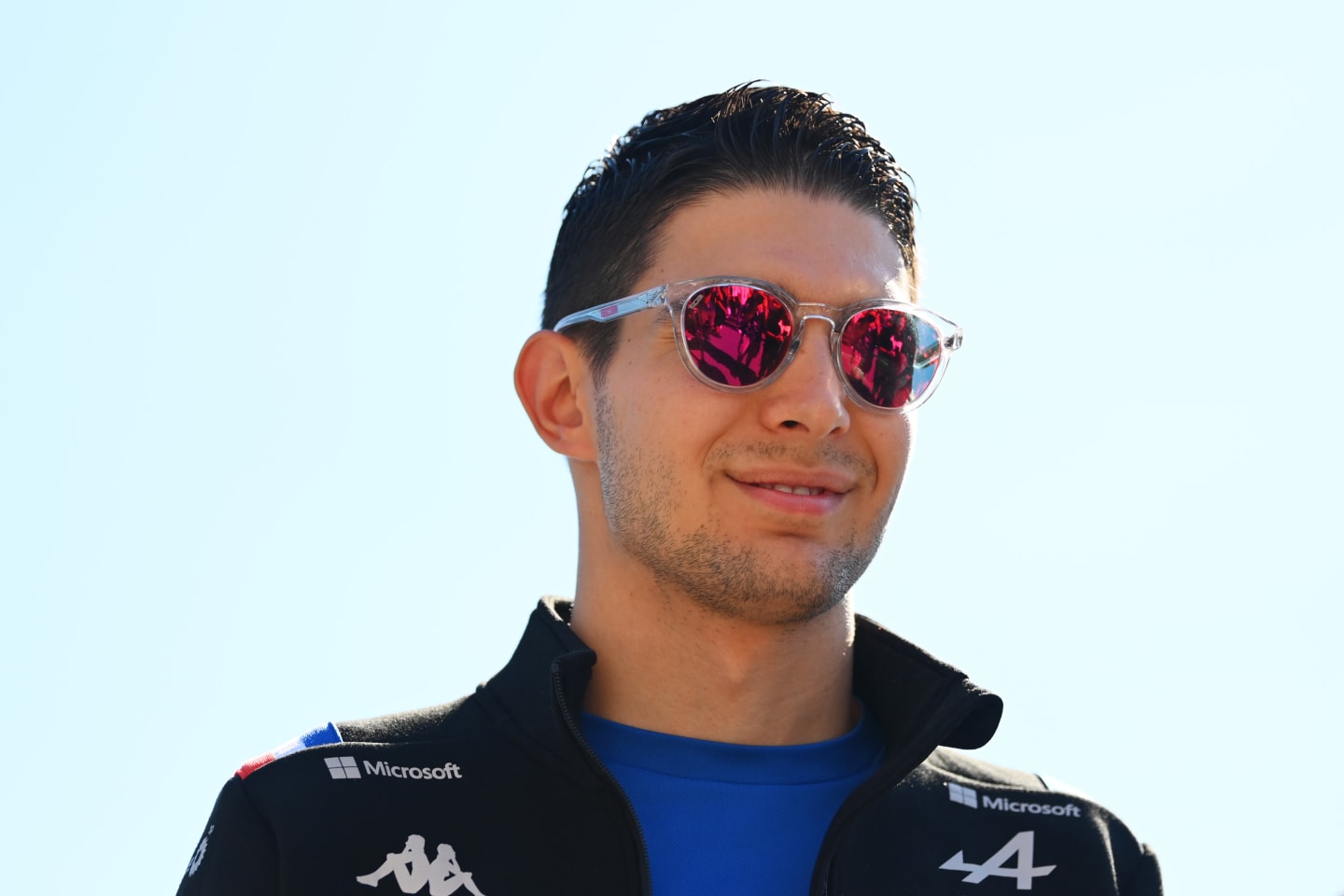 MONZA, ITALY - SEPTEMBER 10: Esteban Ocon of France and Alpine F1 walks in the Paddock prior to
