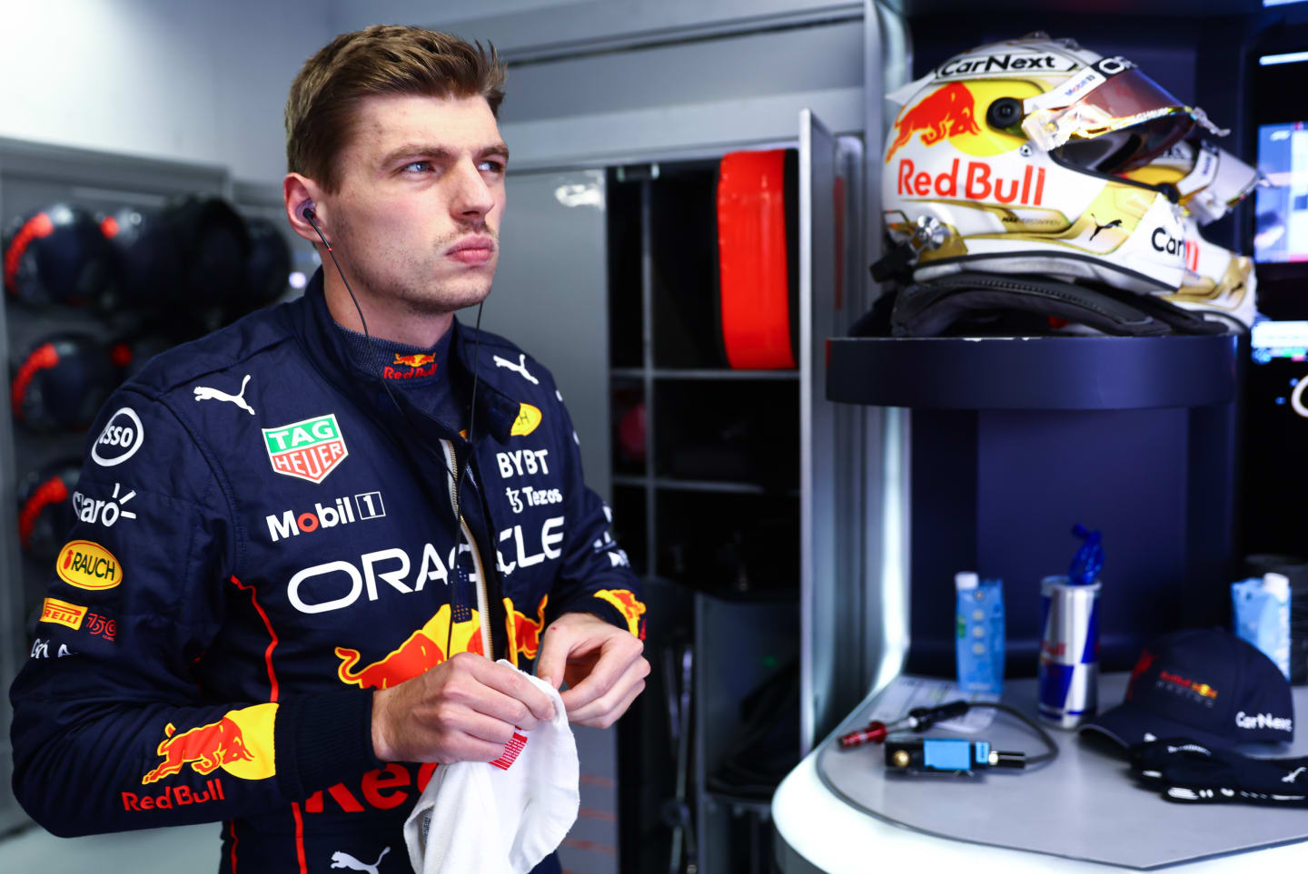 MONZA, ITALY - SEPTEMBER 10: Max Verstappen of the Netherlands and Oracle Red Bull Racing prepares