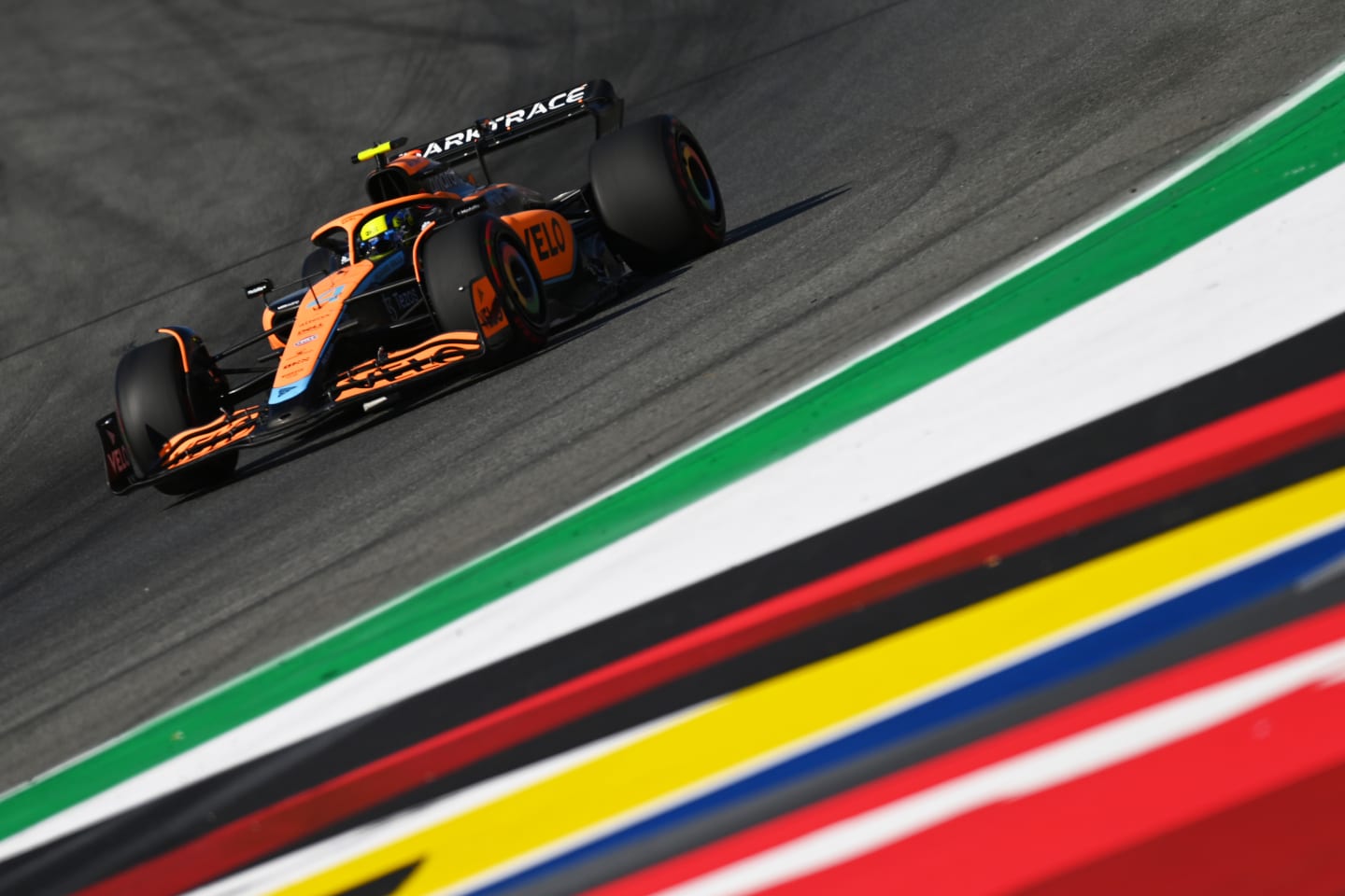 MONZA, ITALY - SEPTEMBER 10: Lando Norris of Great Britain driving the (4) McLaren MCL36 Mercedes on track during qualifying ahead of the F1 Grand Prix of Italy at Autodromo Nazionale Monza on September 10, 2022 in Monza, Italy. (Photo by Dan Mullan/Getty Images)