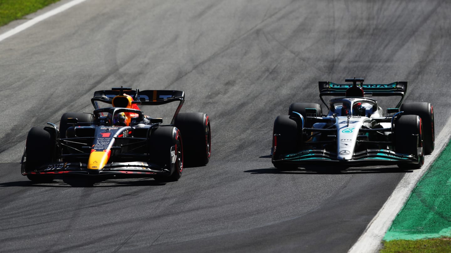 MONZA, ITALY - SEPTEMBER 11: Max Verstappen of the Netherlands driving the (1) Oracle Red Bull