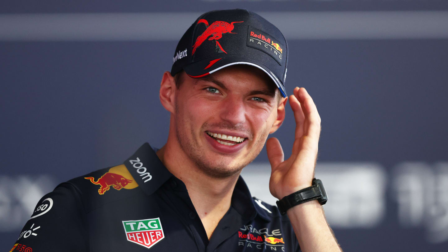 MONZA, ITALY - SEPTEMBER 08: Max Verstappen of the Netherlands and Oracle Red Bull Racing talks to