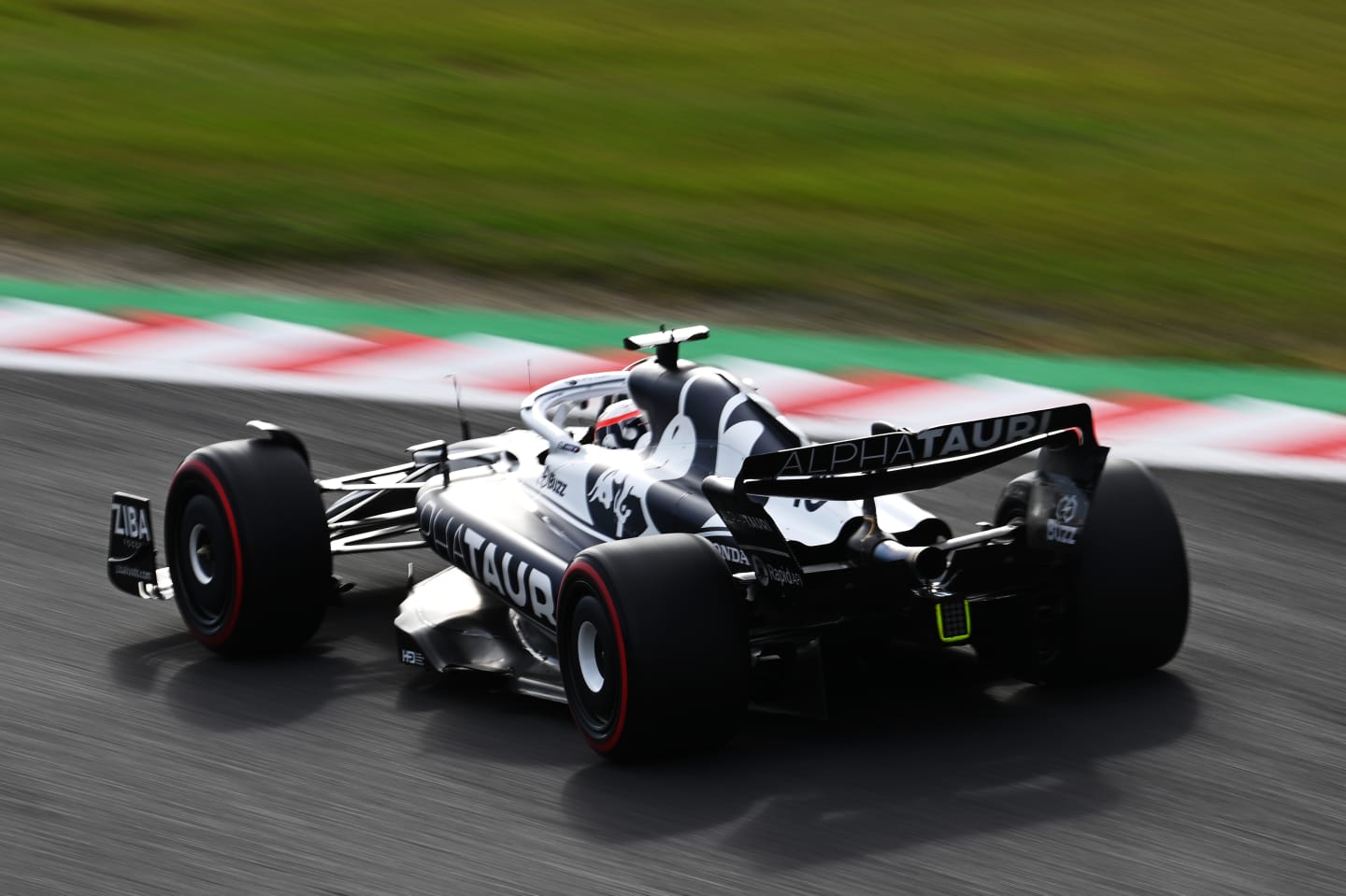 SUZUKA, JAPAN - OCTOBER 08: Pierre Gasly of France driving the (10) Scuderia AlphaTauri AT03 on