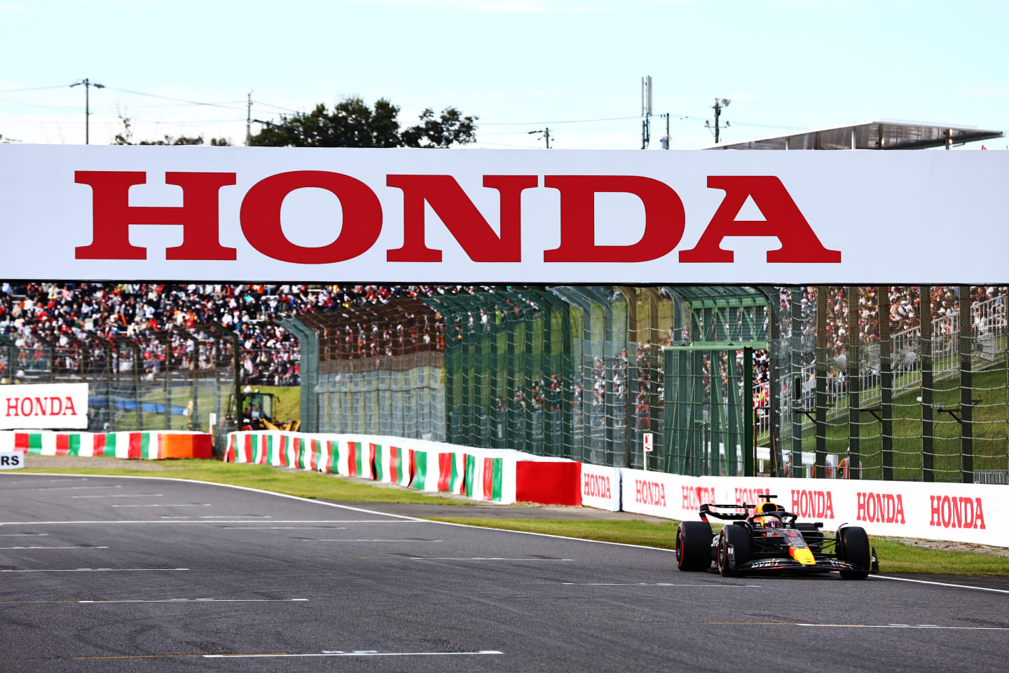 SUZUKA, JAPAN - OCTOBER 08: Max Verstappen of the Netherlands driving the (1) Oracle Red Bull