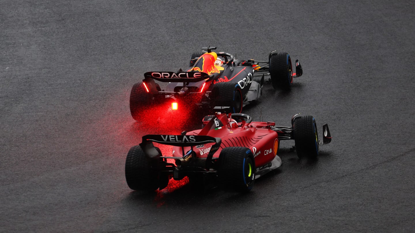 SUZUKA, JAPAN - OCTOBER 09: Max Verstappen of the Netherlands driving the (1) Oracle Red Bull